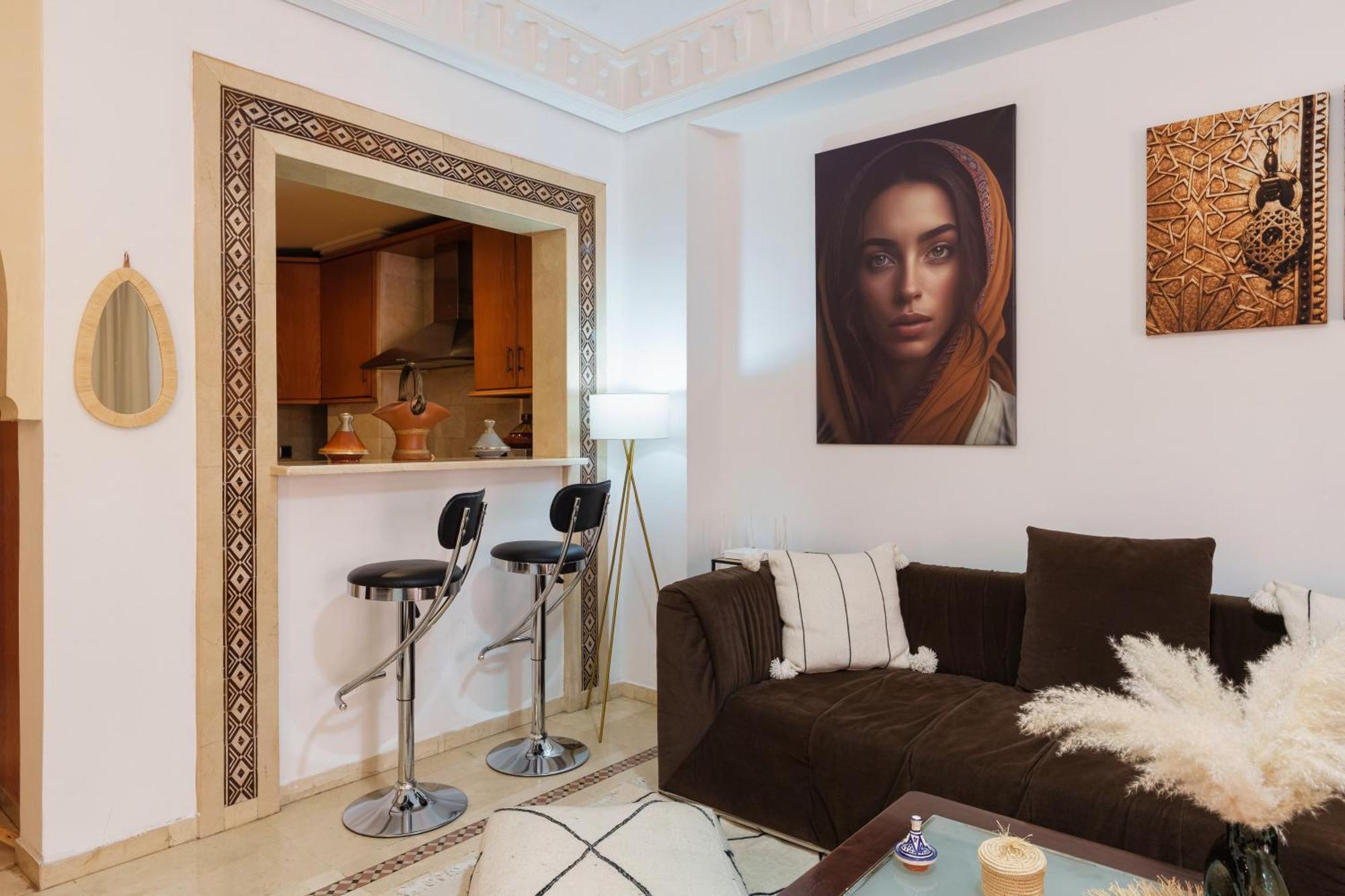 Appartement Chic Gueliz Plaza Avec Vue Marrakesh Ngoại thất bức ảnh